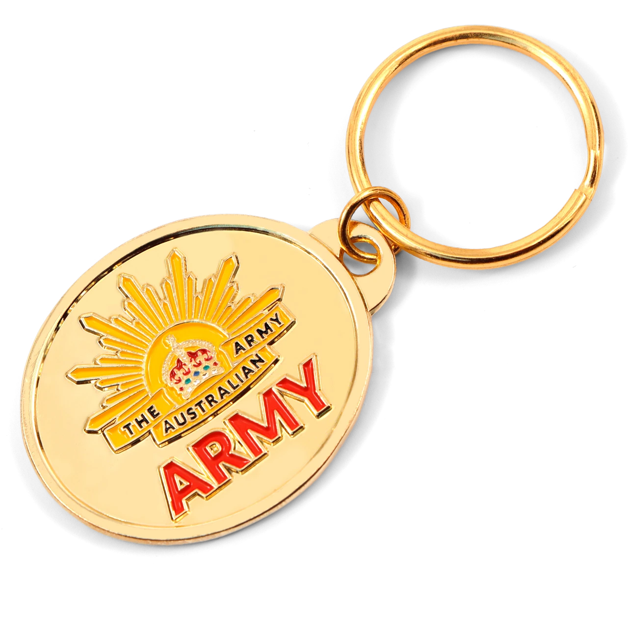 Australian Army 125th Anniversary Desk Paper Weight on a Black Background