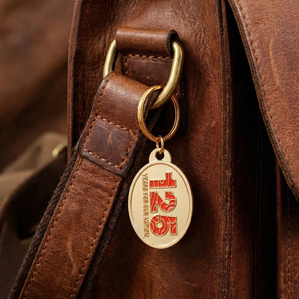 Australian Army 125th Anniversary Desk Paper Weight on a Desk