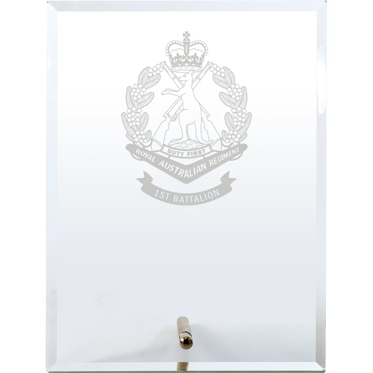 1st Battalion, RAR Everest Glass Award | Engraved Plaque - Army Shop
